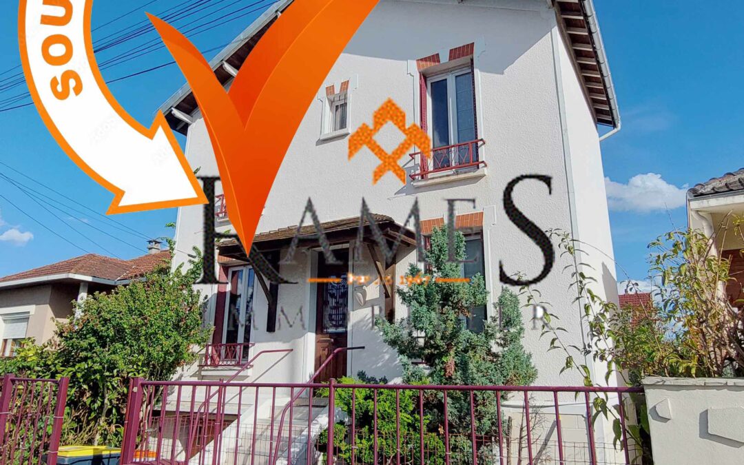 VILLEMOMBLE – Secteur Mermoz – Maison 4 pièces – Garage – 299 000 €
