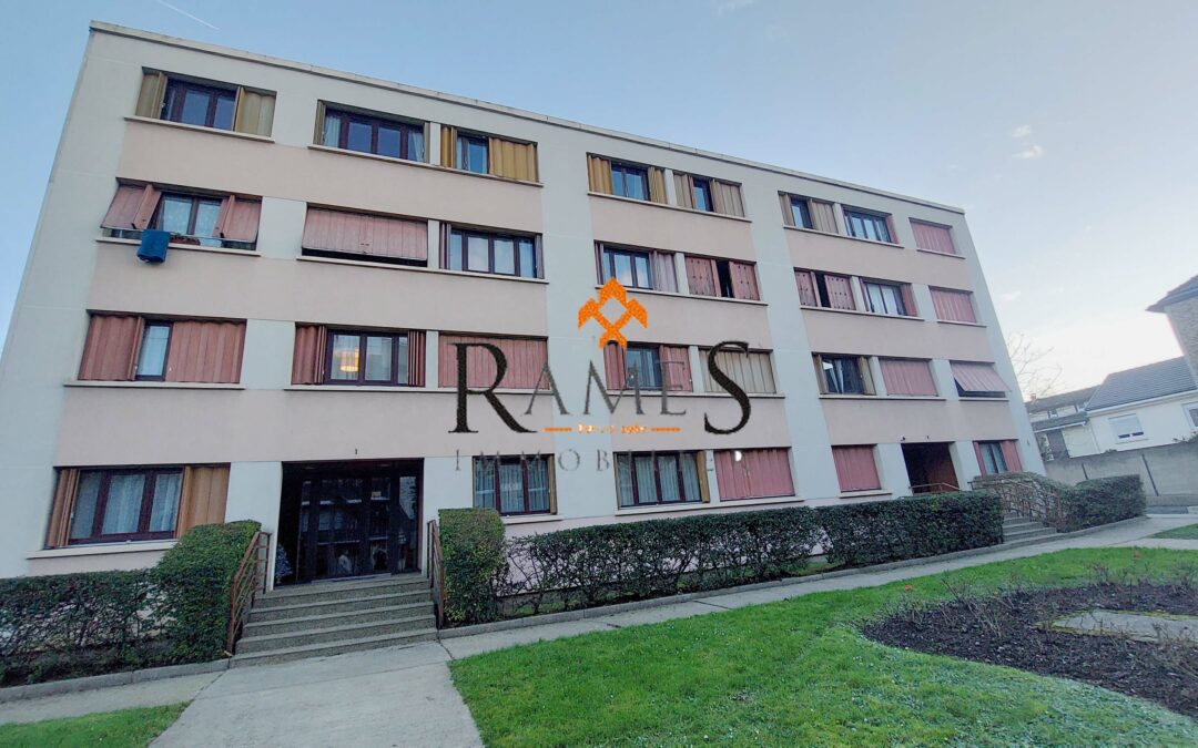 ROSNY SOUS BOIS –  Les Changis – Appartement 3 pièces de 65 m² – parking – cave – 234 000 €