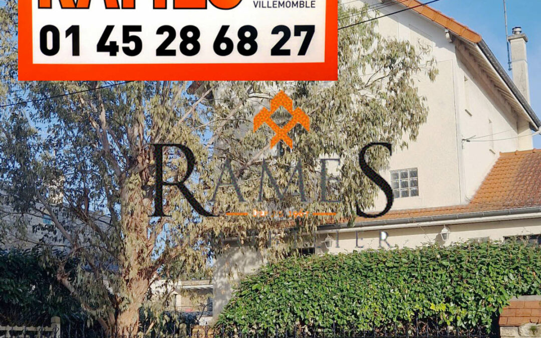 VILLEMOMBLE – Orangerie – Maison 5 pièces – garage – 449 500 €