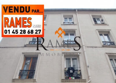 PARIS 20 ème – Gambetta – Studio – cave – 89 000 €