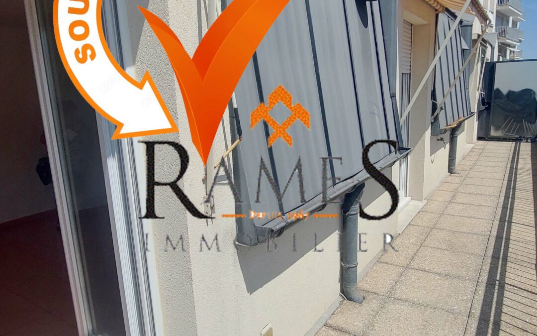 VILLEMOMBLE – Centre ville – 2 pièces de 46 m² – Terrasse de 14 m² – parking – 190 000 €
