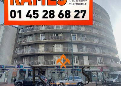 GAGNY – Centre ville – 3 pièces de 56 m² – 2 Balcons – 2 parkings – cave – 167 000 €