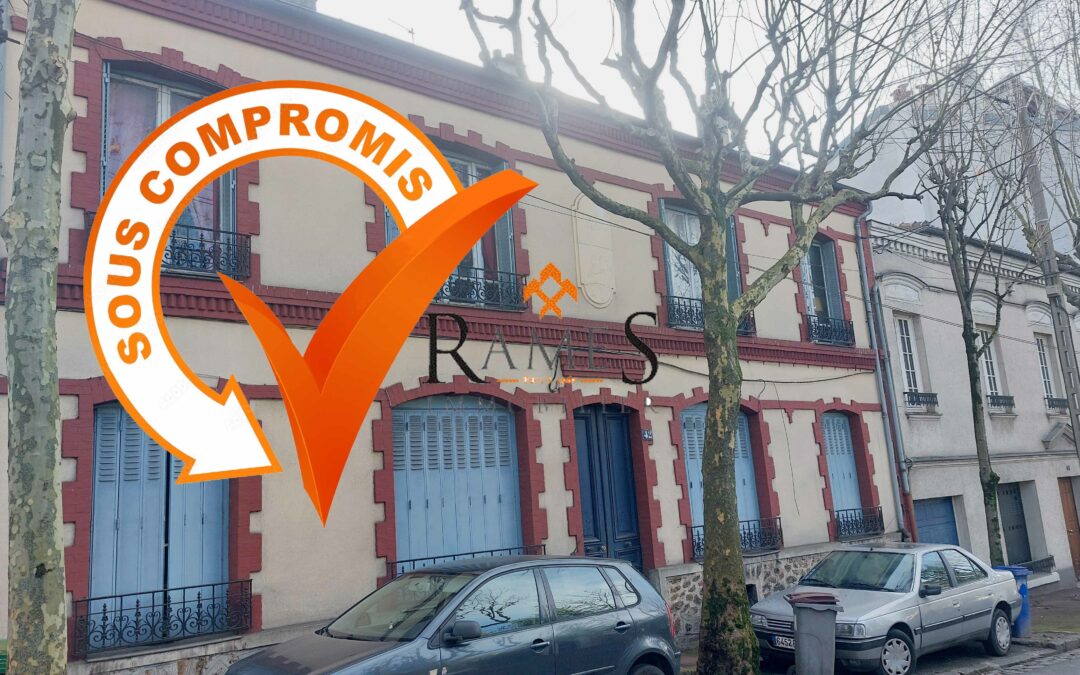 LE RAINCY – Proche Centre ville – 3 pièces de 52 m² – Cave – 2 Chambres de service – 198 000 €