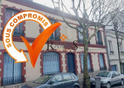 LE RAINCY – Proche Centre ville – 3 pièces de 52 m² – Cave – 2 Chambres de service – 198 000 €
