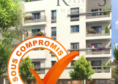 VILLEMOMBLE – Centre ville – 2 pièces de 44 m² – Terrasse – parking – 218 000 €