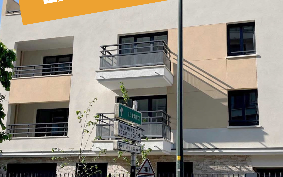 LES PAVILLONS SOUS BOIS – Mairie limite LE RAINCY – 2 pièces de 42 m² – Balcon – Parking – 182 000 €
